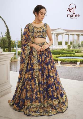 SHIYAHI present Georgette Digital Print Lehenga Choli