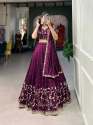 simple-but-stunning-wine-colored-vichitra-silk-leh
