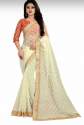 Soft mono net saree thumb 1