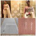 Soft mono net saree thumb 2