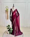 standard handwork mirror Georgette saree thumb 3