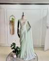 standard handwork mirror Georgette saree thumb 4