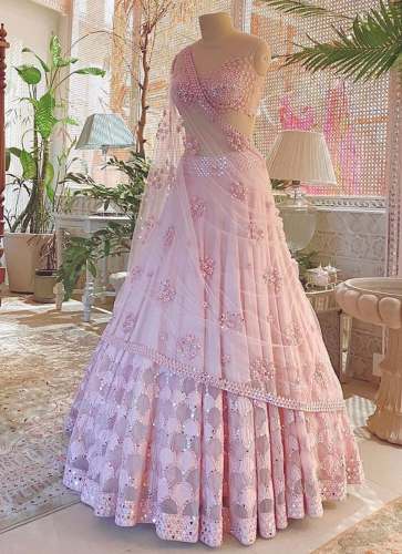 standard Jaipari Silk Sequence Embroidery Work Lehenga Choli