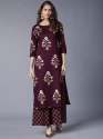 Straight Kurti With Palazzo 