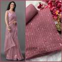  stylelist Sequence Embroidery Work Georgette saree thumb 3