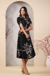 stylist Rasian Silk  wrap dress