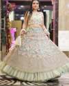 stylist Satin  Butterfly Net With Ruffle Lehenga choli