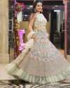 stylist Satin  Butterfly Net With Ruffle Lehenga choli thumb 2