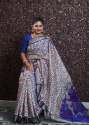 Super Beautiful Soft Cotton Silk Saree With Ikkat Patola Digital Print thumb 6