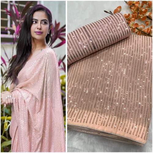 Super demanding Celebrity style Sequance saree