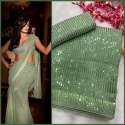 Super demanding Celebrity style Sequance saree thumb 2