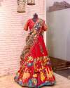 Super Hit Designer Kalamkari Lahenga Choli and Dupatta 
