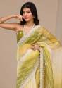 Super Hit Digital Print  Embroidery Georgette saree thumb 5