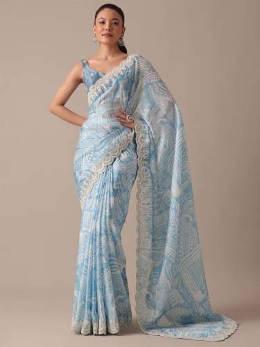 Super Hit Digital Print Georgette Saree