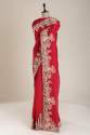 Super Hit Multi Thread Embroidery Work Jimmy Choo Silk Saree thumb 3