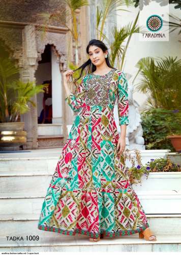 Tadka Vol 1 Rayon Print With Embroidery Kurti By Aradhna Fashion