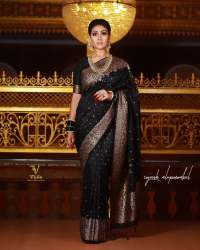 the ALMAARI launch Zari work  Banarasi Soft Silk Saree