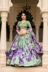 The Burst Of World Classical And Addition Of Floral Print Lehenga