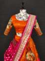 Traditional Exclusive Silk Paithani Lehenga With Weaving Zari Work thumb 1