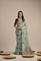  traditional floral concept Muga Cotton saree thumb 4