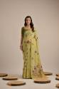  traditional floral concept Muga Cotton saree thumb 5