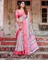 Traditional Stylish Partywear Soft Silk Digital Print Saree thumb 3