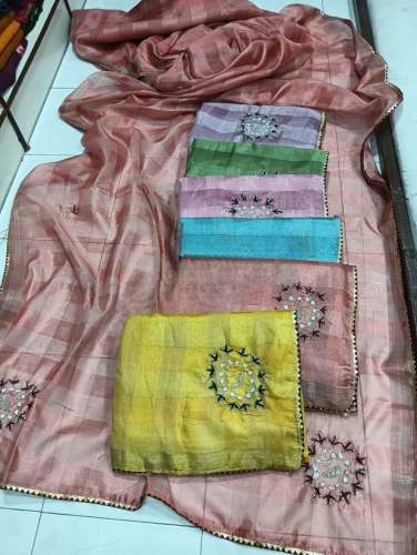  trendi Embroidered work ﻿Fancy Saree