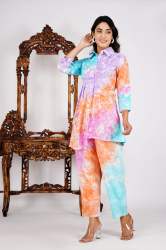 trendi tie dye cotton co ord set
