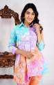 trendi tie dye cotton co ord set thumb 3