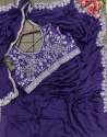 Trending Heavy Chinon Embroidery cording work ready to wear saree thumb 3