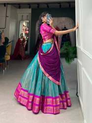 Trendy And Classical Piece Of Art Of Silk Lehenga Choli