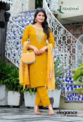 Tussle Elegance Heavy Viscos Rayon Kurti with Embroidery Work