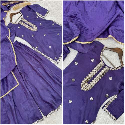 Upcoming New Ready To Wear 3 Piece Fancy Kurti With Beautiful Plazzo And Dupatta