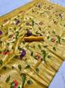 Women's Paithani Silk Saree With Unstitched Blouse Piece thumb 10