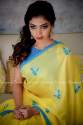 Yellow kemu saree