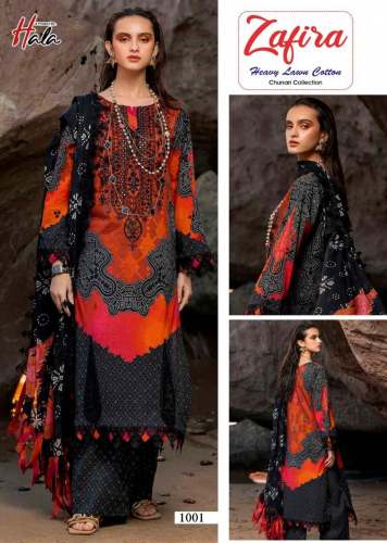   ZAFIRA CHUNARI collection cotton Karachi print Pakistani suit 