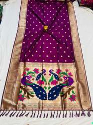 Zari Brocket Design Kanchivram Pethani Silk Saree