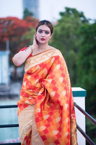banarsi silk saree - Anshika