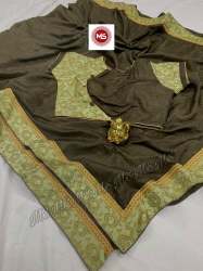 Dola silk saree with Jacquard Border 