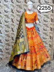 New Designer Banarasi Silk Lahenga Choli 