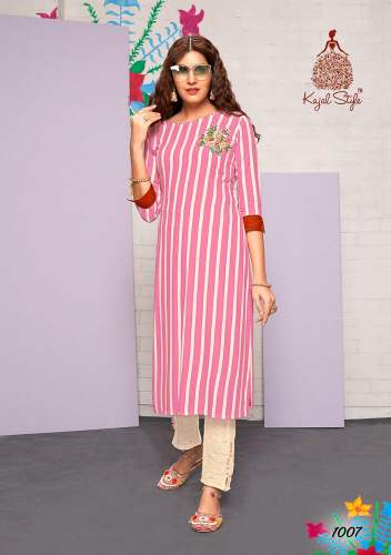 New Designer Kurti Palazzo By Kajal Style  