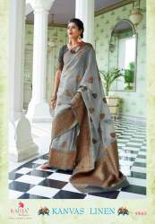 NEW DESIGNER LINEN SAREE CATALOG BY RAJTEX 