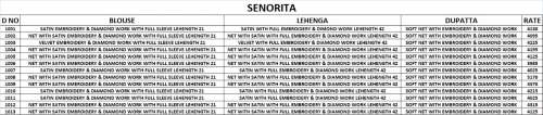 SENORITA SAMISTHA VO-1 1001 Series Wholesale Price