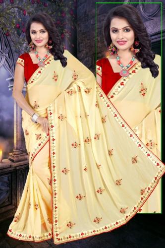 Embroidered Saree - FALGUNI by Bhakti Designer