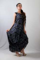 Black Western Dress for Ladies