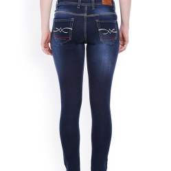 Embroidered denim ladies jeans