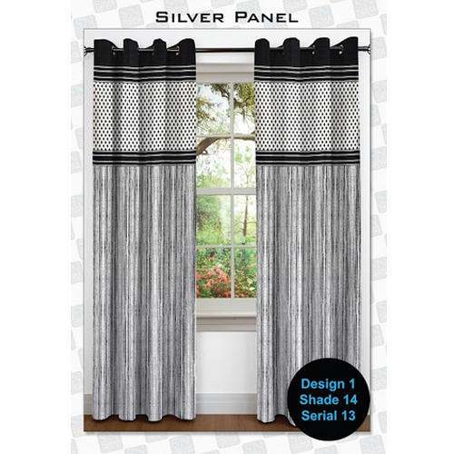 black ready made curtain by SN Home Decor