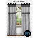 black ready made curtain