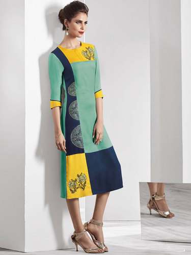 Girls Printed Cotton Kurtis