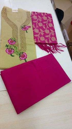 Festival Dress Material with Banarasi Dupatta 